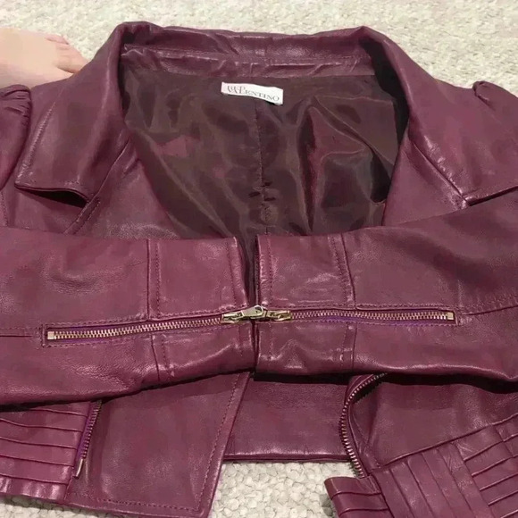 Red Valentino cropped leather jacket - Picture 13 of 17